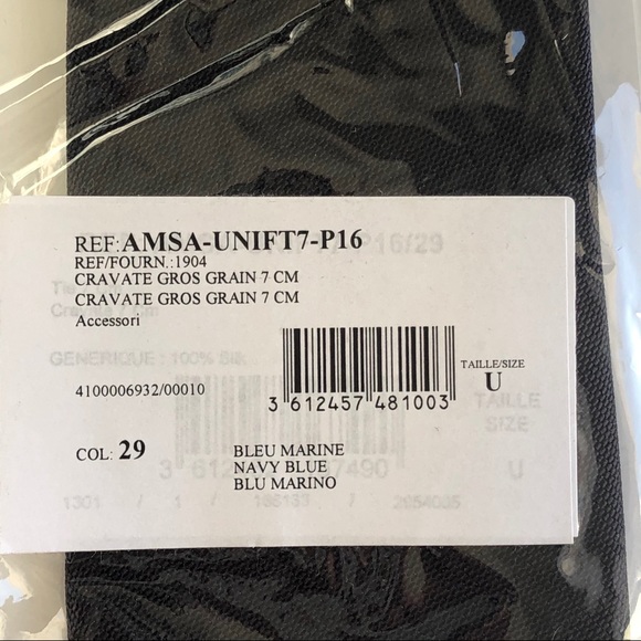 Lanvin Navy Blue Tie New - Picture 4 of 4